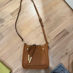Remi Reid / Anthropologie Fallon Tan Leather Crossbody Bag